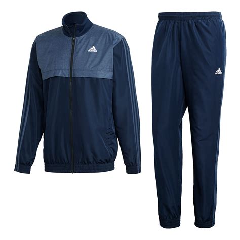 adidas herren trainingsanzug tracksuit train woven blau-schwarz-weiß|adidas herren training sandalen.